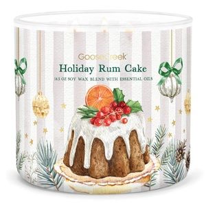 🎅 GC Holiday Rum Cake 3-Wick Candle NEW
